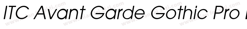 ITC Avant Garde Gothic Pro Book字体转换